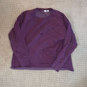 GAP maroon star sweater. Size small.